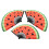 3Pcs Luminous Chinese Fan With Watermelon Design 10
