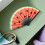 3Pcs Luminous Chinese Fan With Watermelon Design 6