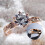 Women's Silver Plated Round Cubic Zirconia Wedding Ring Us7 5