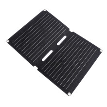 12V 20W Portable Solar Panel Charger, 2-Fold ETFE for Camping