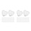 60 Pcs Heart Shaped Silicone Earring Backs For Women 8
