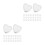 60 Pcs Heart Shaped Silicone Earring Backs For Women 9
