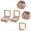 2Pcs Wooden Watch Organizer Box Beige Classic Storage Display Case 8