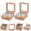 2Pcs Wooden Watch Organizer Box Beige Classic Storage Display Case 6
