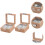 2Pcs Wooden Watch Organizer Box Beige Classic Storage Display Case 9