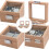 2Pcs Wooden Watch Organizer Box Beige Classic Storage Display Case 10