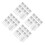 40 Sets Christmas Snowflake Wedding Invitation Cards With Envelopes 6
