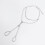 1Pc Gothic Fringe Flash Drill Beach Anklet For Girl Silver 6