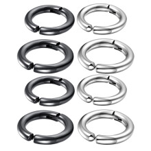 24 Pcs Hypoallergenic Stainless Steel Clip On Cartilage Earrings