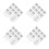 40 Sets Christmas Snowflake Wedding Invitations With Envelope 4