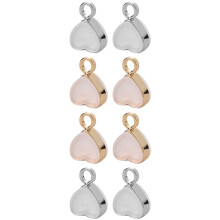 8Pcs Heart Shaped Earrings Backs Anti-Loss Ear Accessory