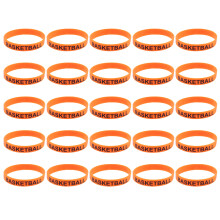 75 Pcs Basketball Bracelet Toy Letter Print Wristbands Party Accessory