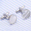 One Pair Copper Button Cufflinks For Shirt Cuffs 6