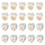 20Pcs Fashion Earplug Earring Accessory Eardrop Decor Mixed Color 4