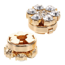 10 Pcs Crystal Cufflinks Rhinestone Buttons For Women Dress Shirts