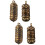 4 Pcs Pure Brass Buddhist Pendant Key Chain Om 7