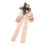 Beige Dames Strik Broche Met Metaal En Kant Design 11