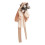 Beige Dames Strik Broche Met Metaal En Kant Design 4