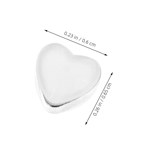 30Pcs Heart Shaped Silicone Earring Backs For Women Locking Ear Studs 1