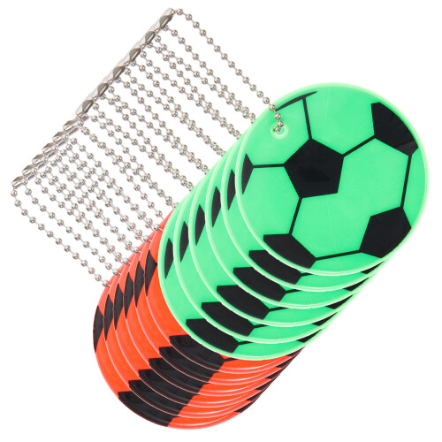 24 Pcs Reflective Soccer Hanging Ornament For Backpack Decor 1