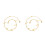 2 Pcs Double-Layer Durable Ankle Chain For Girls Golden 8