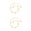 2 Pcs Double-Layer Durable Ankle Chain For Girls Golden 5