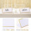 100 Pcs Bronzing Design Textured Table Tent Cards For Weddings 6