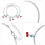 Cherry Dangle Anklet Bracelet For Women Rhinestone Adjustable 8