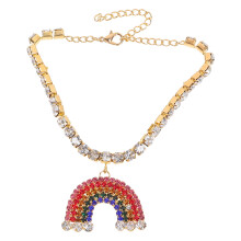 1Pc Decorative Anklet Rainbow Pendant Foot Chain Beach Jewelry