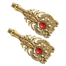 2St Gouden Wax Seal Handles Met Patroon Voor Decoratie