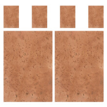 6 Unidades Cortiça Para Boca Saxofone Alto E 2,44 X 1,65"