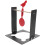 Set Vogelvormige Doelplaat Met Voet Autoreset Trainingshulpmiddel 10
