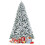 Costway 7.5 FT Snow Flocked Christmas Tree 1010 Branch Tips Hinged Xmas Tree 1