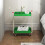 Costway 2-Tier Christmas Rolling Cart Reindeer Side Table With Lockable Wheels 8