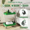 Costway 2-Tier Christmas Rolling Cart Reindeer Side Table With Lockable Wheels 5
