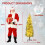 Costway 5 FT Pre-lit Snowy Christmas Tree With 150 Multi-colour Lights 280 Tips 2