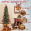 Costway 5 FT Pre-lit Snowy Christmas Tree With 150 Multi-colour Lights 280 Tips 9