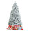 Costway 6 FT Snow Flocked Christmas Tree 600 Branch Tips Hinged Xmas Tree 3