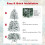 Costway 6 FT Snow Flocked Christmas Tree 600 Branch Tips Hinged Xmas Tree 8