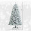 Costway 6 FT Snow Flocked Christmas Tree 600 Branch Tips Hinged Xmas Tree 2