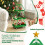 Costway 3-Tier Rolling Cart Metal Christmas Tree Shape Side End Table Nightstand 8