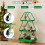 Costway 3-Tier Rolling Cart Metal Christmas Tree Shape Side End Table Nightstand 9