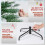 Costway 6 FT Pre-lit Snowy Christmas Tree With 250 Multi-colour Lights 368 Tips 8