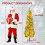 Costway 6 FT Pre-lit Snowy Christmas Tree With 250 Multi-colour Lights 368 Tips 2