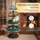 Costway Tall Christmas Cat Tree 4-tier Kitten Tower With 3 Plush Platforms 6
