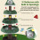 Costway Tall Christmas Cat Tree 4-tier Kitten Tower With 3 Plush Platforms 4