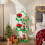 Costway 3-Tier Christmas Plant Stand Tree-Shaped Storage Shelves Side Table 7