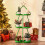 Costway 3-Tier Christmas Plant Stand Tree-Shaped Storage Shelves Side Table 10