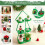Costway 3-Tier Christmas Plant Stand Tree-Shaped Storage Shelves Side Table 5