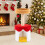 Costway 80 CM Christmas Cat Tree With Bed Cat Tower With Sisal Scratching Post 3